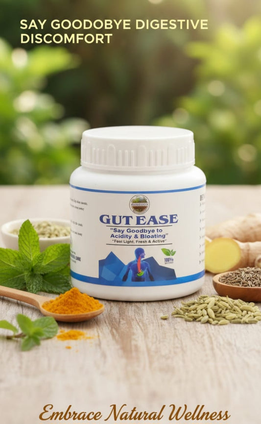 Gut Ease "herbal digestive medicine for gas, bloating, acidity, and weak digestion”