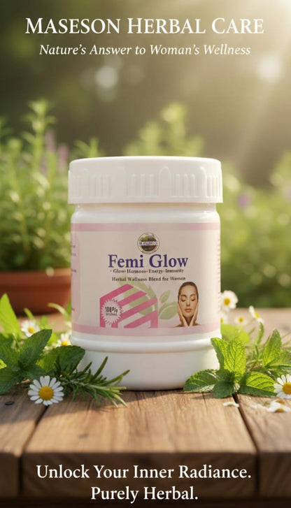 Femi Glow – Herbal Formula for Female Hormonal Balance, Energy & Natural Glow